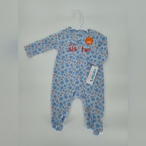 Carter's patterned baby onesie size 3m